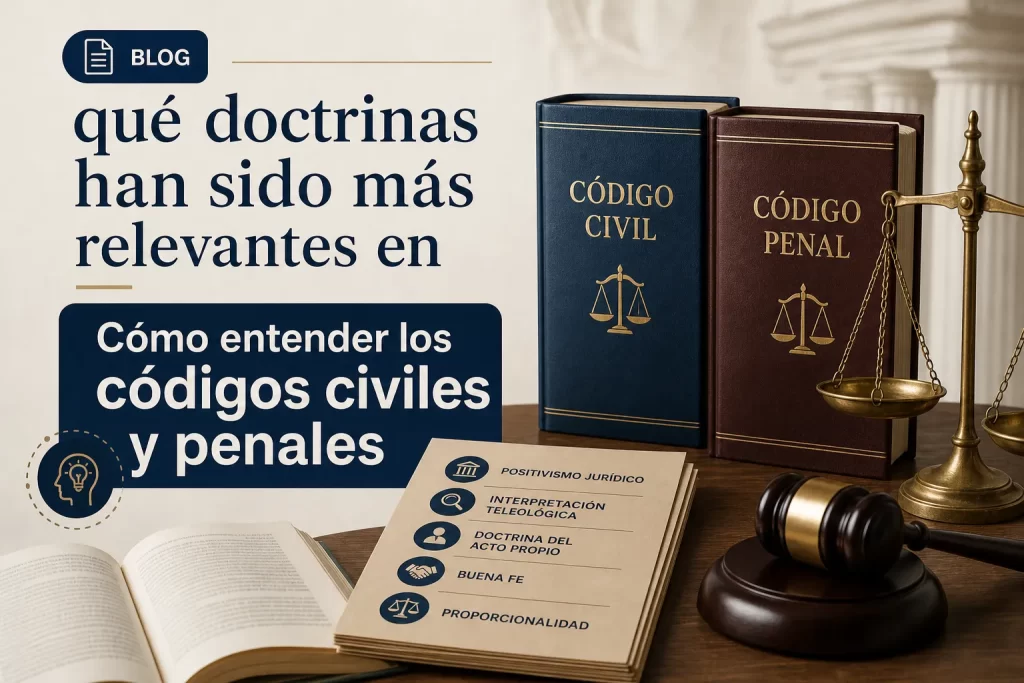 qué doctrinas han sido más relevantes en Cómo entender los códigos civiles y penales