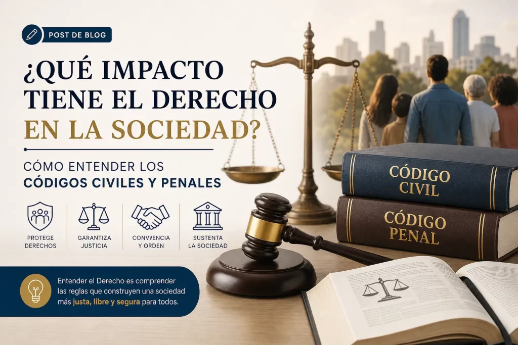 qué impacto tiene el Derecho en la sociedad Cómo entender los códigos civiles y penales